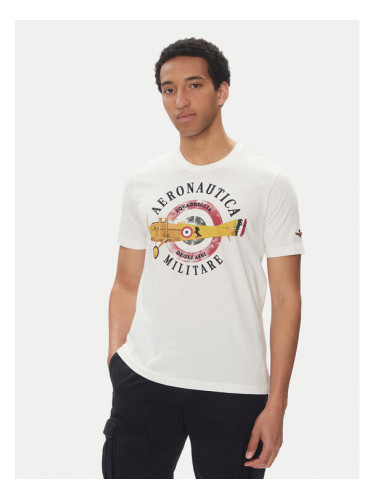 Aeronautica Militare Тишърт 251TS2414J641 Бял Regular Fit