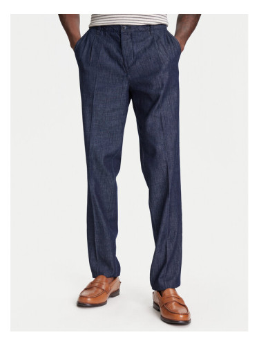 United Colors Of Benetton Текстилни панталони 40QFUF05J Тъмносин Slim Fit