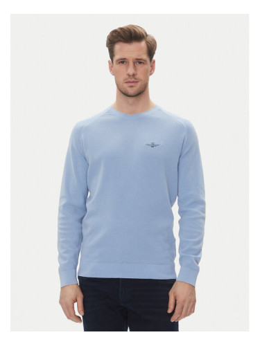 Aeronautica Militare Пуловер 251MA1556L560 Светлосиньо Regular Fit