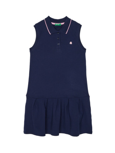 United Colors Of Benetton Ежедневна рокля 3F9HCV012 Тъмносин Regular Fit