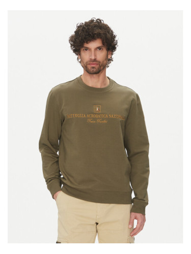 Aeronautica Militare Суитшърт 251FE2005F459 Каки Regular Fit