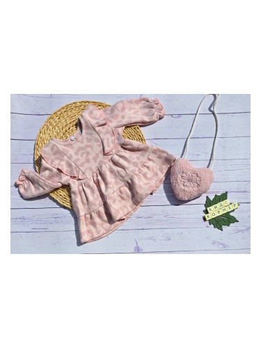 Бебешка кокетна рокля и аксесоар Winter Heart