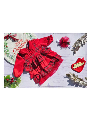 Бебешка коледна рокля Christmas Smiles