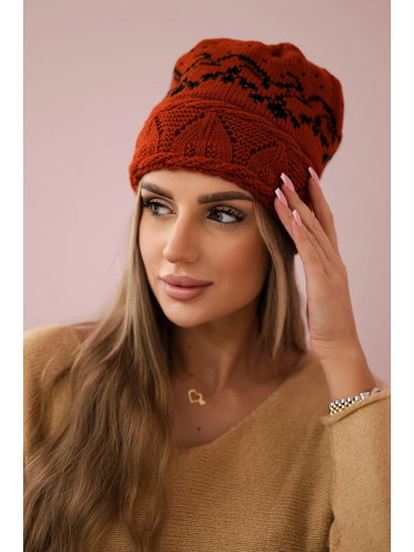 Kesi Women's cap Kira K374 mustard+black
