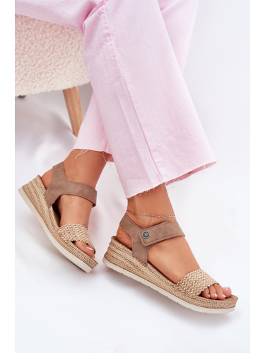 Дамски Сандали На Ток Бежови Inblu