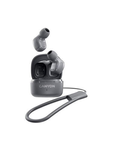 Безжични слушалки тапи Canyon TWS-4 сив