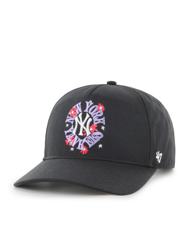 Шапка с козирка 47 Brand New York Yankees MLB Flora Hitch B-FLRAH17HTP Черен