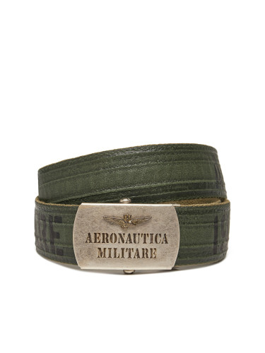 Мъжки колан Aeronautica Militare 251CI317CT3585 Зелен