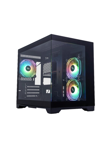 1stPlayer кутия Case mATX - MV6-TP Black - 3 fans included