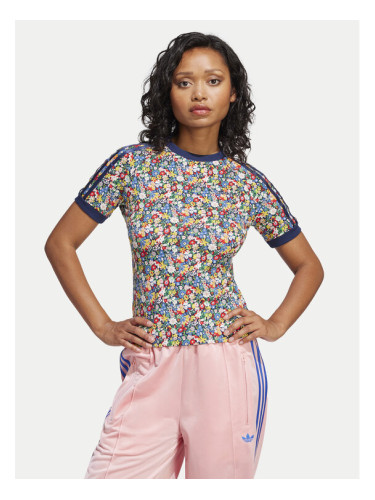 adidas Тишърт Liberty London Cali JC7776 Цветен Slim Fit