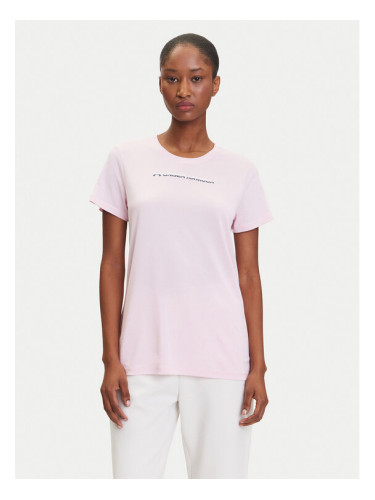 Under Armour Тениска от техническо трико Tech Pth Graphic SSC 1389726 Розов Regular Fit