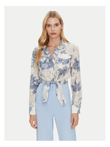 Guess Риза W5GH03 WH4K2 Бял Regular Fit