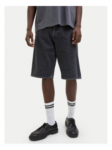 Jack & Jones Дънкови шорти Iron 12278463 Черен Baggy Fit