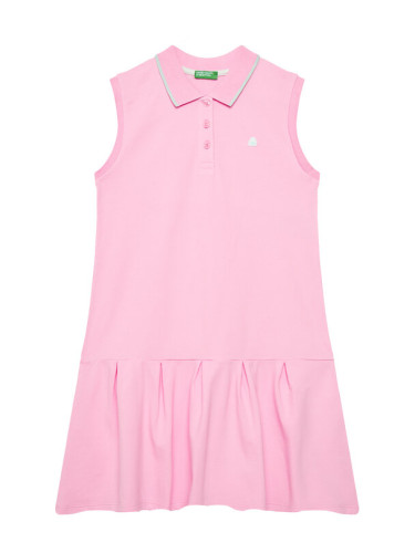 United Colors Of Benetton Ежедневна рокля 3F9HCV012 Розов Regular Fit