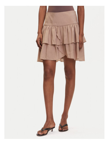 Vero Moda Мини пола Clara 10336425 Бежов Regular Fit