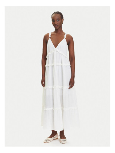 YAS Лятна рокля Anina 26038014 Бял Regular Fit