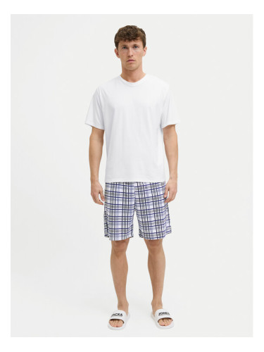 Jack & Jones Пижама Max 12277165 Бял Standard Fit