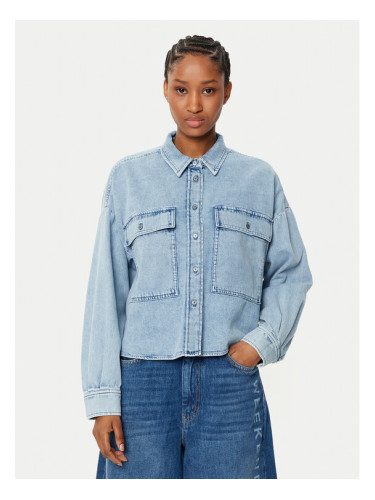 Weekend Max Mara дънкова риза Zemira 2515111151 Син Boxy Fit