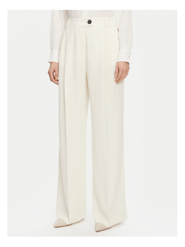 Marella Панталони тип палацо Olinto 2513131053 Бял Wide Leg