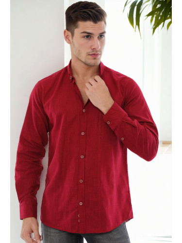 G921 DEWBERRY MEN'S SHIRT-BURGUNDY