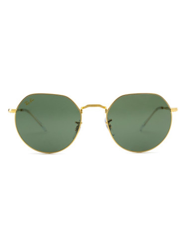 Ray-Ban Jack RB3565 919631 - кръгла слънчеви очила, unisex, златни