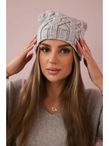 Kesi Cap with fleece Sonia K201 dark gray