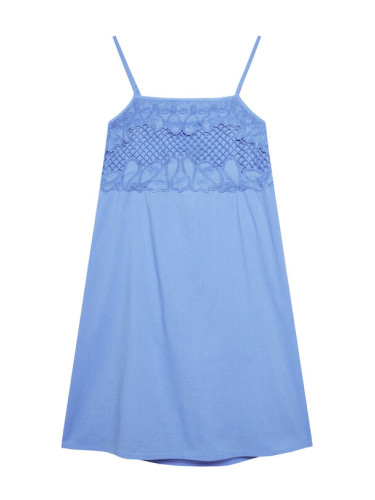 United Colors Of Benetton Лятна рокля 4Q2LCV03H Син Regular Fit