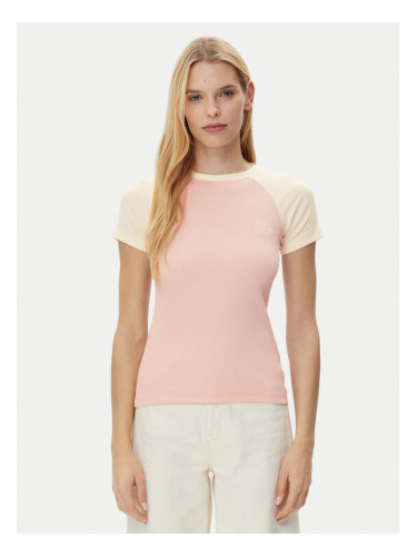 Guess Jeans Тишърт W5GP61 KA0H1 Розов Regular Fit