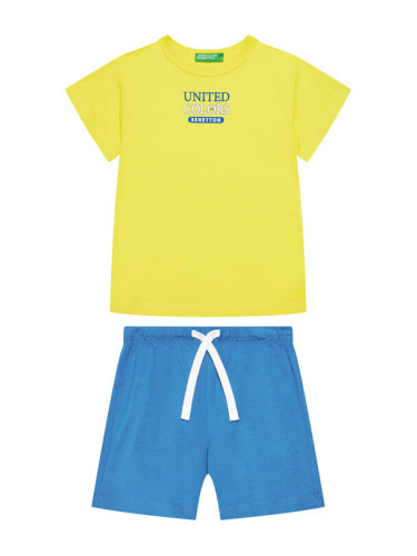 United Colors Of Benetton Комплект тишърт и панталонки 3096GK00Q Цветен Regular Fit
