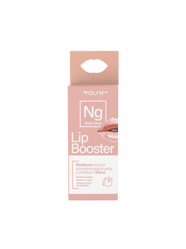 Nude Огледален гланц-бустер за устни YOLYN LAB Shiny Lip Booster