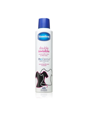 Vaseline Double Invisible Antiperspirant антиперспирант-спрей срещу бели петна 250 мл.