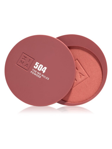 3INA The No-Rules Powder мултифункционален грим за очи, устни и лице цвят 504 - Classic nude, shimmer 8 гр.