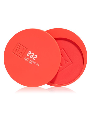 3INA The No-Rules Powder мултифункционален грим за очи, устни и лице цвят 232 - Hot coral, matte 8 гр.