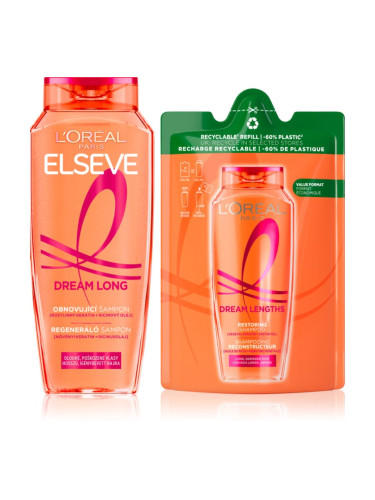 L’Oréal Paris Elseve Dream Long възстановяващ шампоан 2 бр.