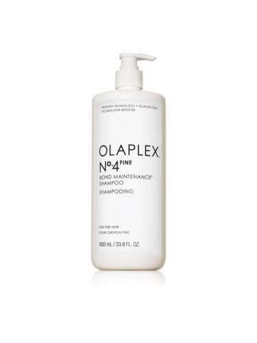 Olaplex N°4 Fine Bond Maintenance Shampoo възстановяващ шампоан за тънка и увредена коса 1000 мл.