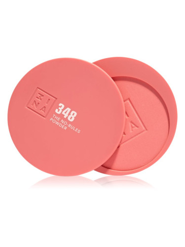3INA The No-Rules Powder мултифункционален грим за очи, устни и лице цвят 348 - Flamingo pink, matte 8 гр.