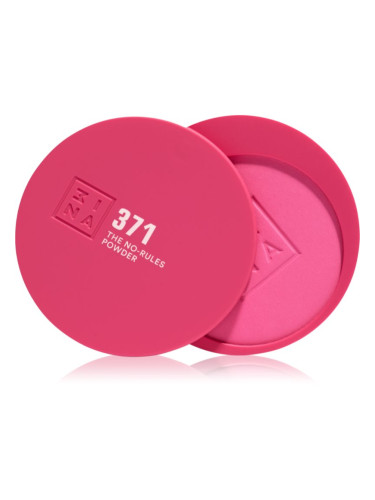 3INA The No-Rules Powder мултифункционален грим за очи, устни и лице цвят 371 - Electric pink, matte 8 гр.