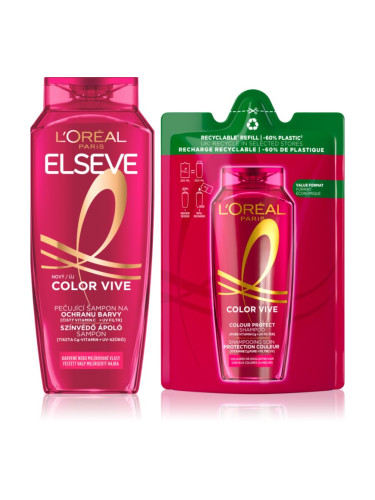 L’Oréal Paris Elseve Color-Vive шампоан за боядисана коса 2 бр.