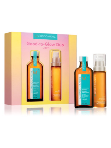 Moroccanoil Good-to-Glow Duo Light комплект за коса и тяло 1 бр.