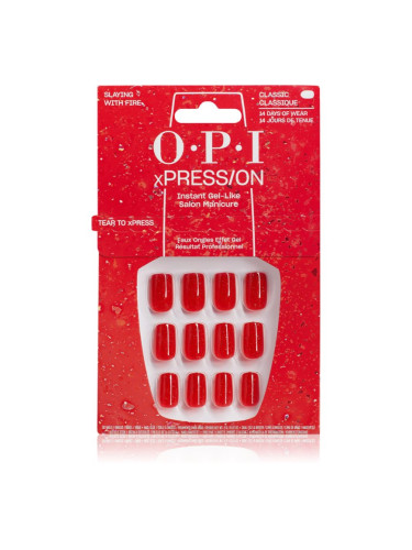 OPI Make ‘Em Jelly! XPRESS/ON Изкуствени нокти Slaying with Fire 30 бр.