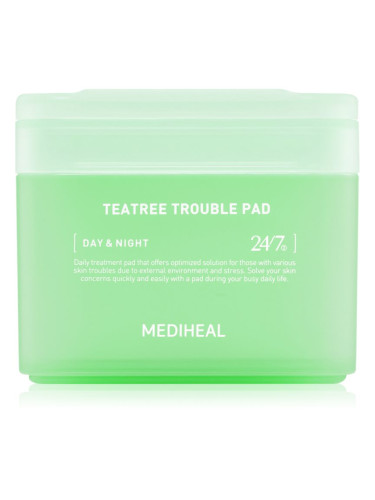 MEDIHEAL Teatree Trouble Pad тонизиращи възглавнички с успокояващ ефект 100 бр.