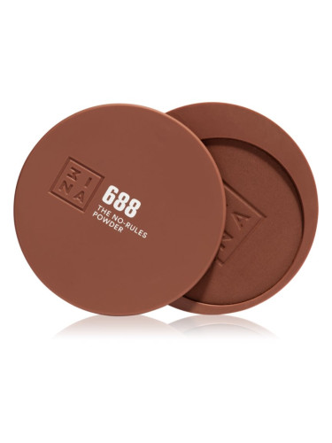 3INA The No-Rules Powder мултифункционален грим за очи, устни и лице цвят 688 - Deep cocoa, matte bronzer 8 гр.