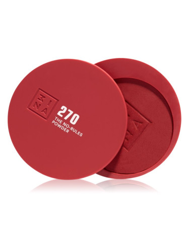 3INA The No-Rules Powder мултифункционален грим за очи, устни и лице цвят 270 - Garnet red, matte 8 гр.