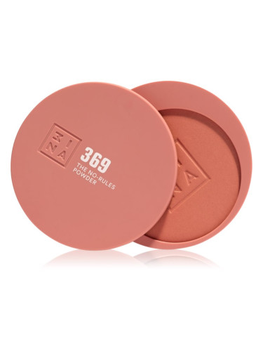 3INA The No-Rules Powder мултифункционален грим за очи, устни и лице цвят 369 - Peach pink, matte 8 гр.