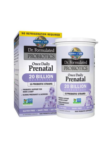 GARDEN OF LIFE - Dr. Formulated Probiotics Once Daily Prenatal - 30 vcaps