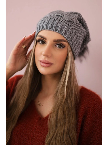 Kesi Cap with fleece Sandra K210 light gray