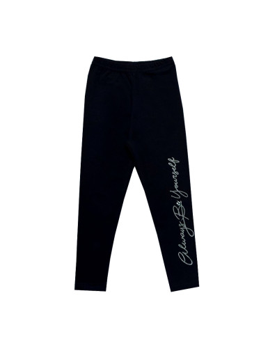 Детски клин за момиче в черно с надпис