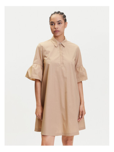 Marella Рокля тип риза Medicea 2515221192 Екрю Relaxed Fit