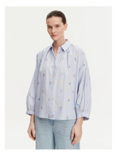 Weekend Max Mara Риза Gilly 2515111132 Светлосиньо Relaxed Fit