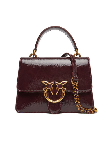 PINKO Дамска чанта Love One Top Handle Mini Light PE 25 PLTT 100071 A1UV Бордо